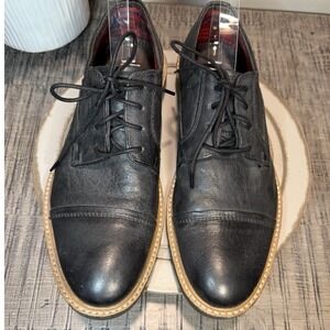 Ben Sherman Men's Size 7 Black Leather Oxford Dress Shoes EUC